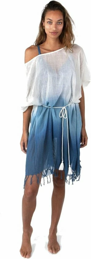 Goedkoop ❤️ Barts Walu Kaftan Old Blue Dames Jurk - Maat One Size ✔️ 3 Goedkoop ❤️ Barts Walu Kaftan Old Blue Dames Jurk - Maat One Size ✔️ - Afbeelding 3