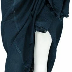 Begroting 🛒 Sarlini Pareo Effen Omslagdoek Dames Navy 🎉