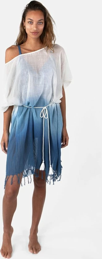 Goedkoop ❤️ Barts Walu Kaftan Old Blue Dames Jurk - Maat One Size ✔️ 2 Goedkoop ❤️ Barts Walu Kaftan Old Blue Dames Jurk - Maat One Size ✔️ - Afbeelding 2