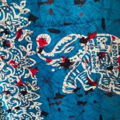 Beste Verkoop 🎉 Merkloos Dames Kaftan Olifantenprint Met Aantrekkoord En V Hals One Size 36-50 Blauw 🧨 -lingerie-dames-badmode Winkel 388x840 4