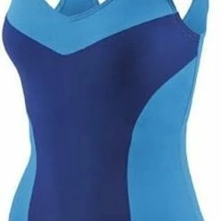 Hete verkoop 🥰 Beco Badpak C-cup Dames Polyamide Donkerblauw/blauw Maat 46 👏