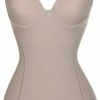 Flash-uitverkoop 🌟 Merkloos Corrigerende Bodysuit Met BH Beige Maat S - Maat 34-36 ⌛