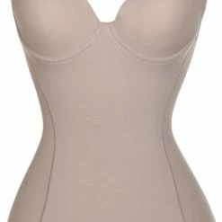 Flash-uitverkoop 🌟 Merkloos Corrigerende Bodysuit Met BH Beige Maat S - Maat 34-36 ⌛