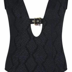 Goedkoopste 🌟 LingaDore - Black Snake Badpak - Maat 44 - Zwart - Dames ✨