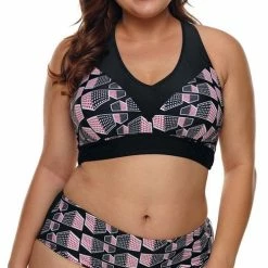 Uitgang 👏 Merkloos Triangel 👙 Bikini Dames - Geometrisch Patroon - Maat XXL (Brianna) 🛒 -lingerie-dames-badmode Winkel 489x840