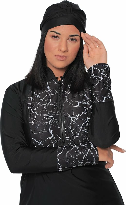 Groothandel đ Burkini Diamond Van MYKINY BRAND. Boerkini /Burqini. Hijab. Zwem Set, Zwem Vest. Zwem Tuniek, Zwem Legging En Zwem Turban L đ 6 Groothandel đ Burkini Diamond Van MYKINY BRAND. Boerkini /Burqini. Hijab. Zwem Set, Zwem Vest. Zwem Tuniek, Zwem Legging En Zwem Turban L đ - Afbeelding 6