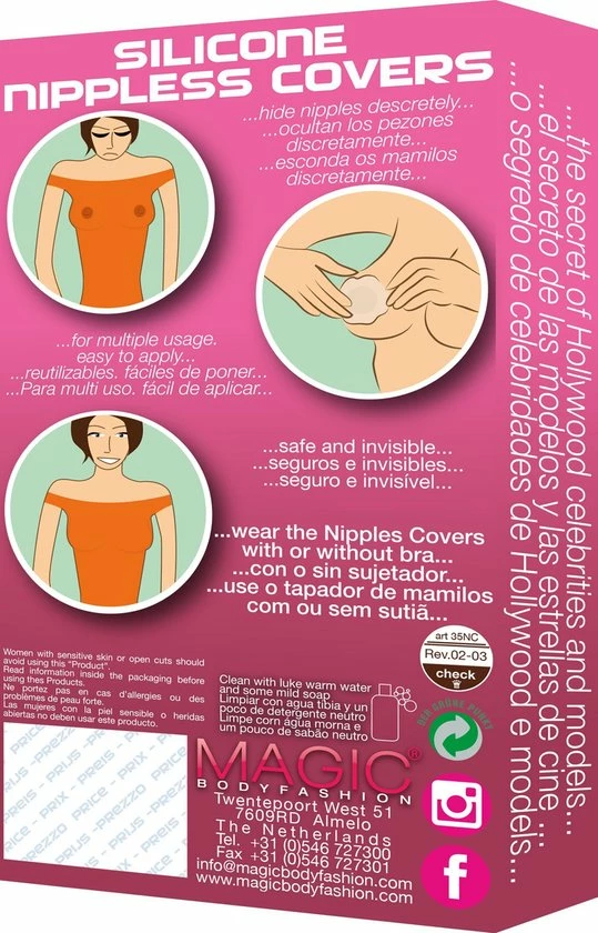 Beste Pirce π MAGIC Bodyfashion Silicone Nippless Covers - Skin - Maat S/M π€© 4 Beste Pirce π MAGIC Bodyfashion Silicone Nippless Covers - Skin - Maat S/M π€© - Afbeelding 4