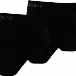 Begroting 😀 Apollo 3pk Naadloos Ondergoed Dames - Slips - Zwart - L 👍