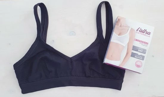 Beste Pirce 𧨠Cotonella Italiaanse Sport Beha Van Katoen, ZWART, MAAT M/80B π 5 Beste Pirce 𧨠Cotonella Italiaanse Sport Beha Van Katoen, ZWART, MAAT M/80B π - Afbeelding 5