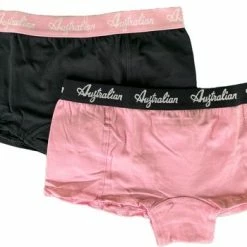 Promo 😀 Australian Dames Boxers Blauw-Roze 2-Pack Maat M 🥰