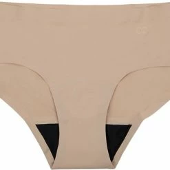 Beste Verkoop 🌟 Moodies Period Undies Moodies Undies Menstruatie & Incontinentie Ondergoed - Seamless Hiphugger - Moderate Kruisje - Beige - Maat L 🥰 -lingerie-dames-badmode Winkel 550x406 2
