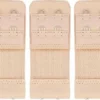 Uitgang ✨ Merkloos Trendfield Bh Verlengstuk 2 Haaks Elastisch - 3Pack - Beige 😀