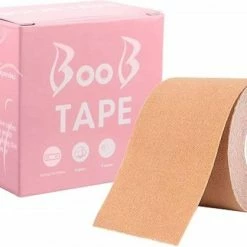 Flash-uitverkoop โ Merkloos Zelfklevende Boob Tape - 5 Meter Lang - Borst Tape - BH Tape - Tepelcovers - Plak BH - Borst Push Up - BH Accessoire ๐งจ