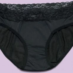 Nieuw 🔔 Cheeky Wipes Menstruatie Ondergoed - Feeling Pretty - Slip - Maat 40-42 - Zwart 💯