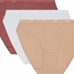 Flash-uitverkoop ✔️ DIM Ecodim Pockets Katoen Dames Slips- 3-Pack- Rood/Wit/beige- Maat L 😉 -lingerie-dames-badmode Winkel 550x427 1