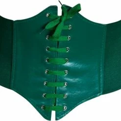 Beste deal ❤️ FIFO Effen Unisex Dames Korset, Elegante, Esthetisch, Groen 😀