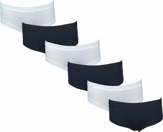 Hete verkoop π 6-Pack Dames Hipsters Beeren Young Wit / Zwart - Maat M π― 1 Hete verkoop π 6-Pack Dames Hipsters Beeren Young Wit / Zwart - Maat M π―