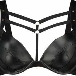 Gloednieuw ๐ Hunkemöller Dames Lingerie Voorgevormde Push Up Beugel Bh Shadow - Zwart - Maat C70 โ๏ธ