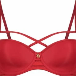 Coupon 🎉 SAPPH - Rosie Voorgevormde BH Rood - Maat 100B - Rood - Met Beugel - Dames 🧨