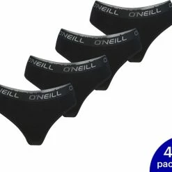 Hete verkoop 🤩 4-Pack O'Neill Dames Brazilian Ondergoed 803002-6969 - Zwart - Maat L 🤩