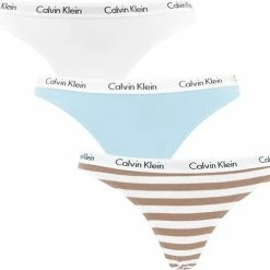 Uitgang ๐ฅ Calvin Klein Dames 3P Strings Multi 642 - XL โค๏ธ