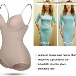 Flash-uitverkoop 🌟 Merkloos Corrigerende Bodysuit Met BH Beige Maat S - Maat 34-36 ⌛ -lingerie-dames-badmode Winkel 550x506 3