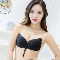 Hete verkoop 😉 New Age Devi Strapless Bra Met Vetersluiting Voor Push Up Effect - Zelfklevende BH - Rugloze Bh - Vlinder Vorm -Push-Up Bh - Plakbeha - Herbruikbaar - Zwart - Cup B 🌟 -lingerie-dames-badmode Winkel 550x509 5