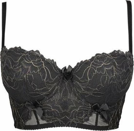 Kopen π€© Axami BH Zwart Met Goud Charlene Cup: 95C π 2 Kopen π€© Axami BH Zwart Met Goud Charlene Cup: 95C π - Afbeelding 2