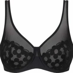 Hete verkoop 💯 DIM Generous - BH Met Beugel En Borduurwerk - Lingerie Dames Zwart Maat 85B 🔥 -lingerie-dames-badmode Winkel 550x535 5