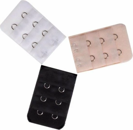 Korting π Merkloos Jumalu BH Verlengstukken - 2 Haaks - Zwart - Wit - Beige - BH Verlengstukken - 3 Stuks β 1 Korting π Merkloos Jumalu BH Verlengstukken - 2 Haaks - Zwart - Wit - Beige - BH Verlengstukken - 3 Stuks β