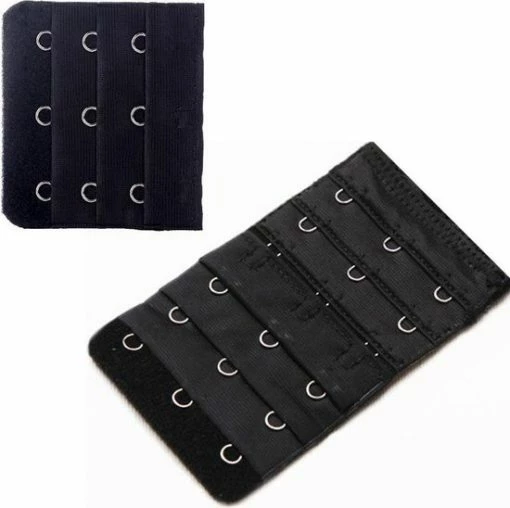 Promo ๐ Hiden – Beha Extender 3 Haaks – Zonder Elastiek - Zwart ๐