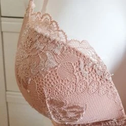 Hete verkoop 😀 Lormar Italiaanse Push-up Beha Van Kant, TAN, Maat 70B 🎉 -lingerie-dames-badmode Winkel 550x550 123