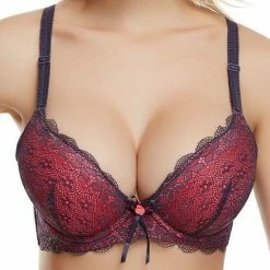 Aanbiedingen ⭐ Sara Shop / BH / Voorgevormde Beugel BH / Beha / Lingerie Push Up / Rood / 100C 🌟