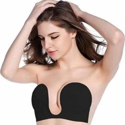 Beste Verkoop 🔔 Merkloos Trendfield Plak BH Met Push Up Voor Open Rug En Blote Hals | Onzichtbaar, Herbruikbaar & Liftend Effect ⭐ -lingerie-dames-badmode Winkel 550x559 1