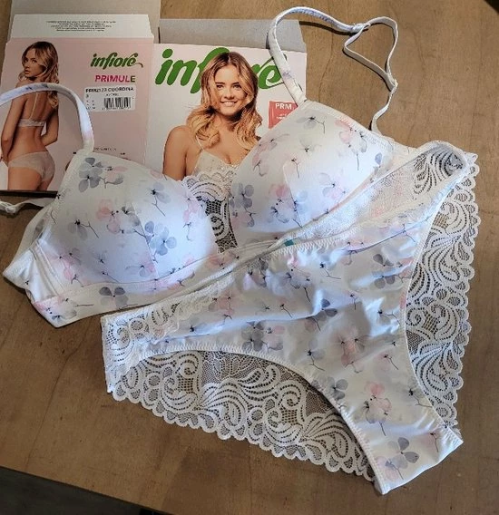 Beste Pirce π Cotonella Infiore Lingerie Set In WIT Met Kant SLIP Maat 75B/A, M π― 8 Beste Pirce π Cotonella Infiore Lingerie Set In WIT Met Kant SLIP Maat 75B/A, M π― - Afbeelding 8