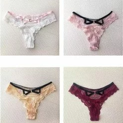 Top 10 🤩 Merkloos 3-Pack Kanten String Lingerie Dames | Schefman | 3 Stuks - M/L 💯 -lingerie-dames-badmode Winkel 550x584 1