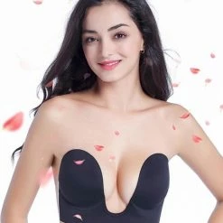 Beste Verkoop 🔔 Merkloos Trendfield Plak BH Met Push Up Voor Open Rug En Blote Hals | Onzichtbaar, Herbruikbaar & Liftend Effect ⭐ -lingerie-dames-badmode Winkel 550x587 1