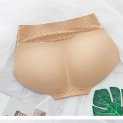Beste Pirce 🌟 Merkloos Butt Lifter - Billen Liftende Slipje - Corrigerend Ondergoed Dames - Shapewear Voor Billen - Tummy Control - Volle Billen Slipje - Slipje Met Vulling- Beige - Maat S 😍 -lingerie-dames-badmode Winkel 550x595