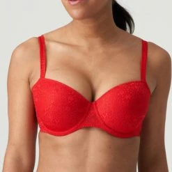 Promo 🔥 PrimaDonna Twist Epirus Voorgevormde Balconette Bh 0241972 Scarlet - Maat 70F 💯