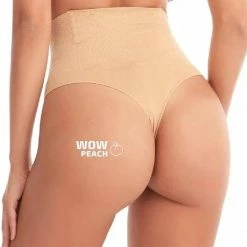 Hete verkoop 👍 Wow Peach - String Shaper - Nude - Maat: XX-Large - Thong Shaper - Corrigerend String - Onzichtbare String - String Met Hoge Taille - Shape Wear - High Waist String - Dames - Correctie Ondergoed - Afslank ❤️