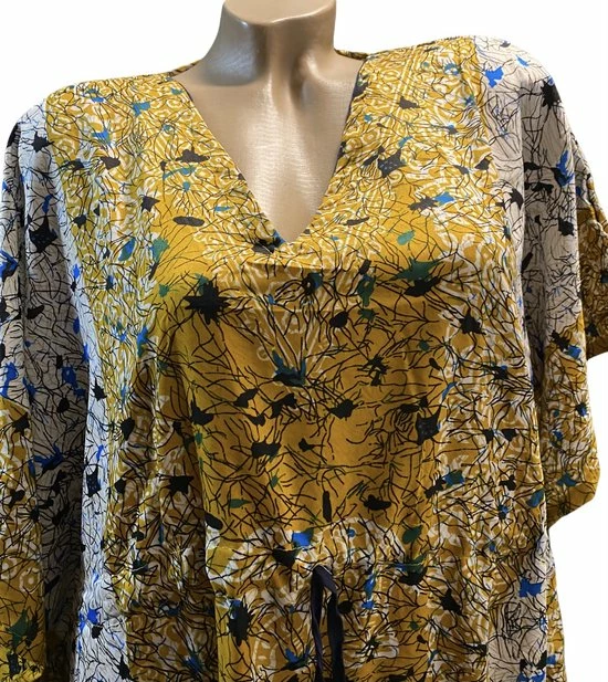 Begroting β€οΈ Merkloos Dames Kaftan Met Olifanten Afbeelding One Size 36-50 Wit/blauw/okergeel π― 3 Begroting β€οΈ Merkloos Dames Kaftan Met Olifanten Afbeelding One Size 36-50 Wit/blauw/okergeel π― - Afbeelding 3