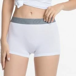 Begroting ✨ Ollies Fashion Boxershort Dames Bamboe Hipster Wit 🥰