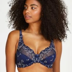 Goedkoopste ✨ Hunkemöller Dames Lingerie Niet-voorgevormde Beugel Bh Diva - Blauw - Maat C90 🥰 -lingerie-dames-badmode Winkel 550x660 196