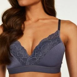 Aanbiedingen 🎁 Hunkemöller Dames Lingerie Voorgevormde Bh Zonder Beugel Sophie - Blauw - Maat D80 ❤️