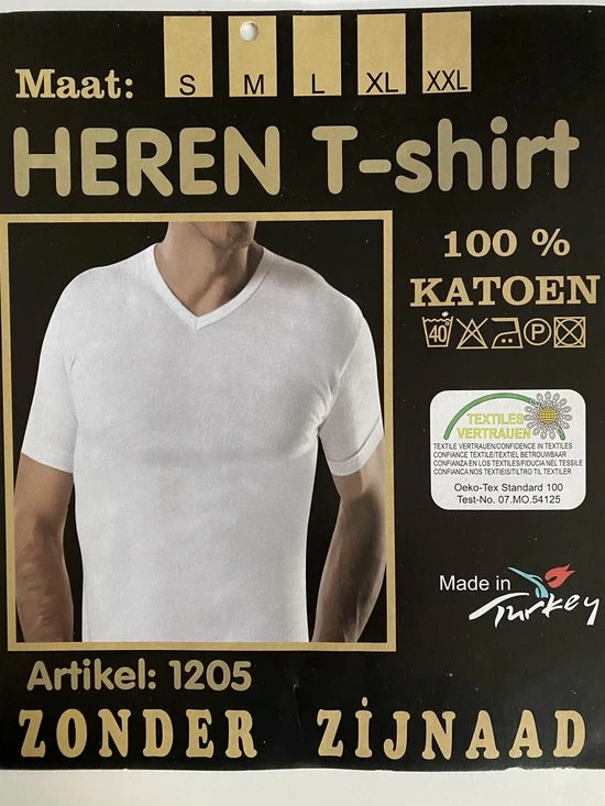 Beste Pirce π Merkloos V-hals Heren T-shirt Katoen - 2-pack - Wit - Maat S π 1 Beste Pirce π Merkloos V-hals Heren T-shirt Katoen - 2-pack - Wit - Maat S π