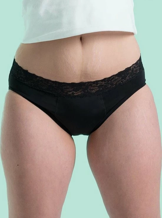 Nieuw π Cheeky Wipes Menstruatie Ondergoed - Feeling Pretty - Slip - Maat 40-42 - Zwart π― 2 Nieuw π Cheeky Wipes Menstruatie Ondergoed - Feeling Pretty - Slip - Maat 40-42 - Zwart π― - Afbeelding 2