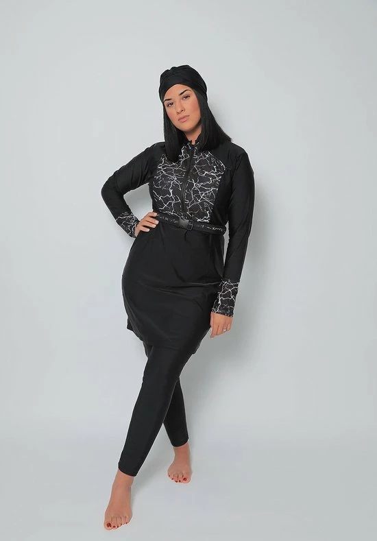 Groothandel đ Burkini Diamond Van MYKINY BRAND. Boerkini /Burqini. Hijab. Zwem Set, Zwem Vest. Zwem Tuniek, Zwem Legging En Zwem Turban L đ 11 Groothandel đ Burkini Diamond Van MYKINY BRAND. Boerkini /Burqini. Hijab. Zwem Set, Zwem Vest. Zwem Tuniek, Zwem Legging En Zwem Turban L đ - Afbeelding 11