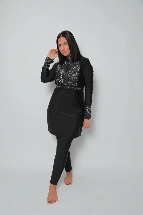 Groothandel đ Burkini Diamond Van MYKINY BRAND. Boerkini /Burqini. Hijab. Zwem Set, Zwem Vest. Zwem Tuniek, Zwem Legging En Zwem Turban L đ 3 Groothandel đ Burkini Diamond Van MYKINY BRAND. Boerkini /Burqini. Hijab. Zwem Set, Zwem Vest. Zwem Tuniek, Zwem Legging En Zwem Turban L đ - Afbeelding 3