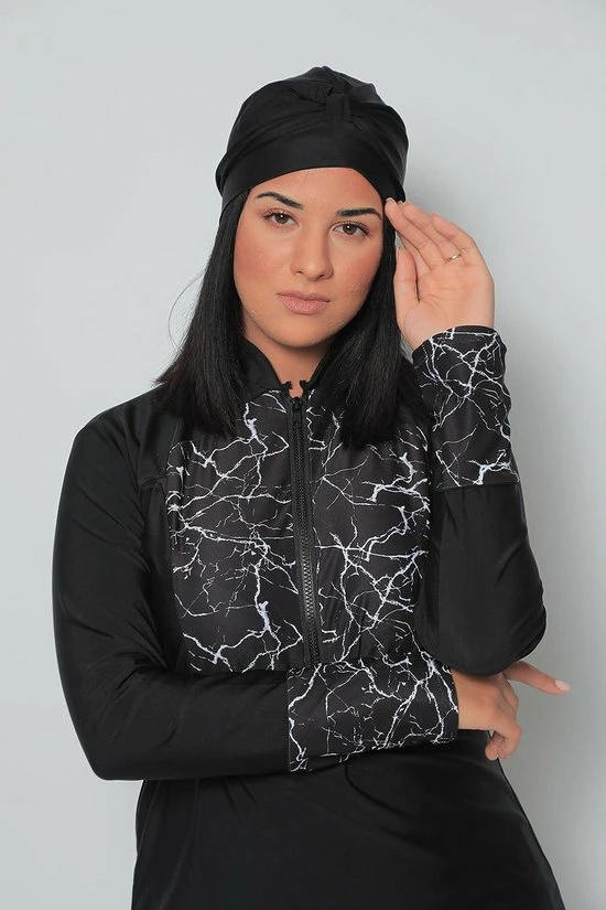 Groothandel đ Burkini Diamond Van MYKINY BRAND. Boerkini /Burqini. Hijab. Zwem Set, Zwem Vest. Zwem Tuniek, Zwem Legging En Zwem Turban L đ 10 Groothandel đ Burkini Diamond Van MYKINY BRAND. Boerkini /Burqini. Hijab. Zwem Set, Zwem Vest. Zwem Tuniek, Zwem Legging En Zwem Turban L đ - Afbeelding 10