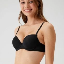 Promo 😍 Viuma Milano Viuma Vrouw Zwart 604561 Push Up Beha Micro Bh Met Beugel Dagelijks Comfort Hoogwaardig Kwaliteit 🔔 -lingerie-dames-badmode Winkel 550x825 40
